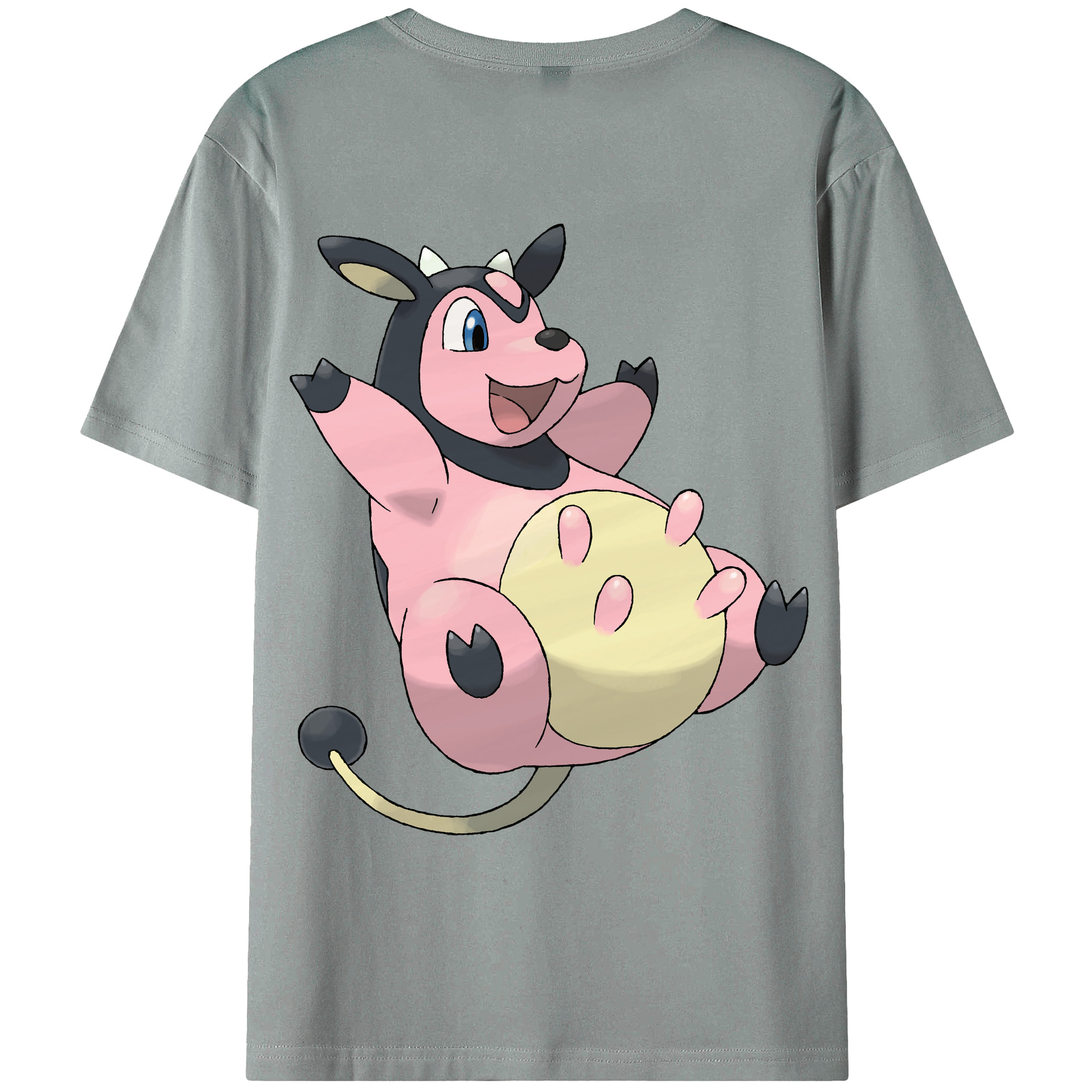 （画像用） ポケットモンスター Pokémon 綿100％ メンズ半袖Tシャツ（バックプリント） 通気性
